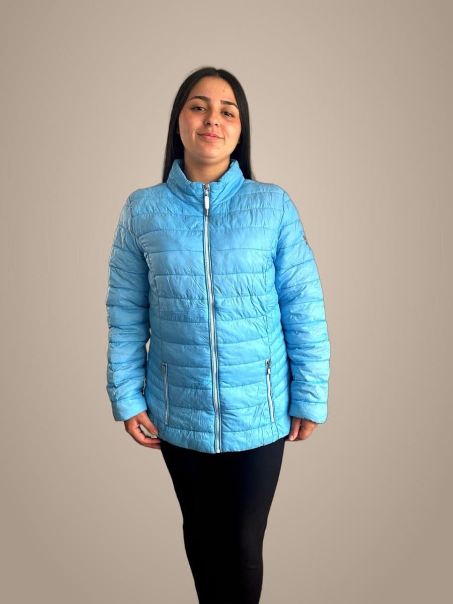 Parka de Plumas Celeste